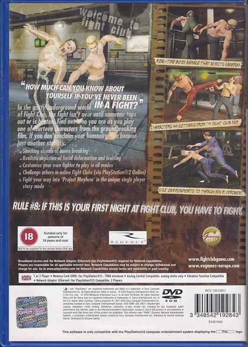 Fight Club - PS2 (B Grade) (Genbrug)